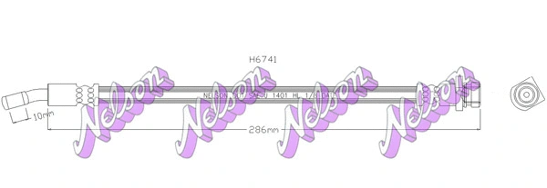 Brake Hose (H6741)