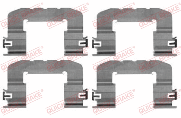 Accessory Kit, disc brake pad (109-0017)