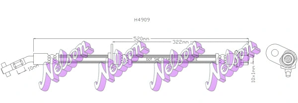 Brake Hose (H4909)