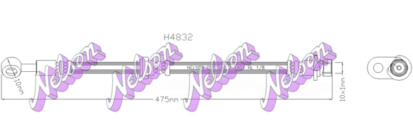 Brake Hose (H4832)