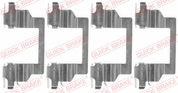 Accessory Kit, disc brake pad (109-1778)
