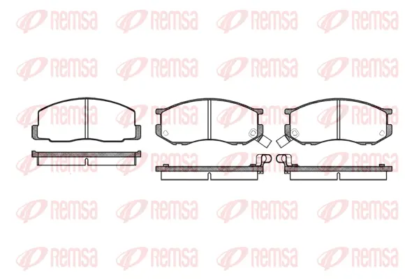 Brake Pad Set, disc brake (0187 02)