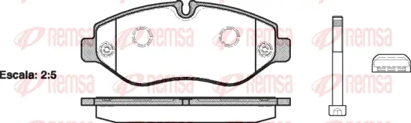 Brake Pad Set, disc brake (1245 10)