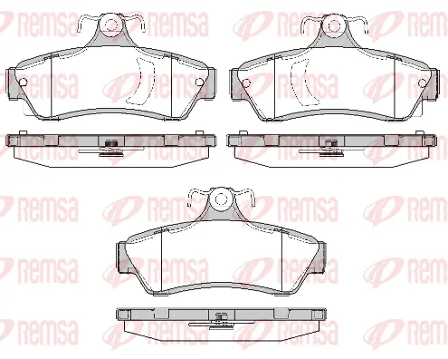 Brake Pad Set, disc brake (0799 40)