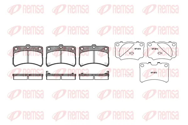 Brake Pad Set, disc brake (0723 02)