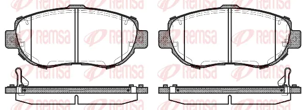 Brake Pad Set, disc brake (0456 14)