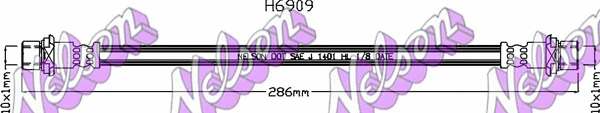 Brake Hose (H6909)