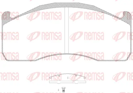 Brake Pad Set, disc brake (JCA1328.00)