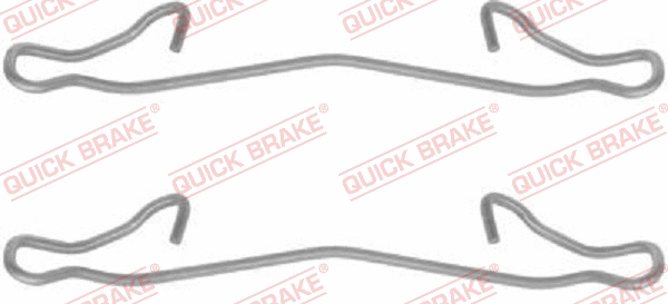 Accessory Kit, disc brake pad (109-1121)