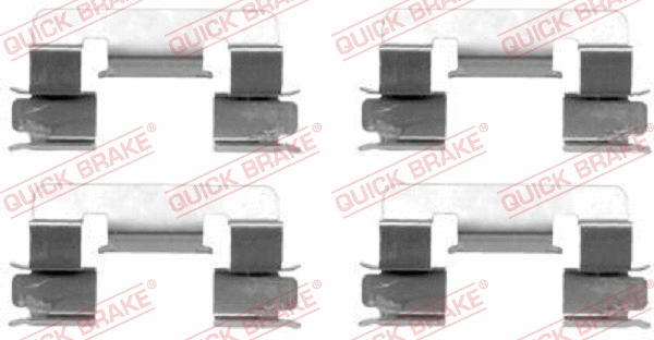 Accessory Kit, disc brake pad (109-1293)