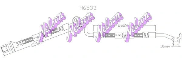 Brake Hose (H6533)