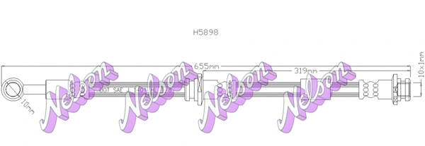 Brake Hose (H5898)