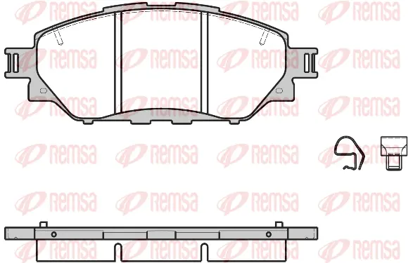 Brake Pad Set, disc brake (1671 04)