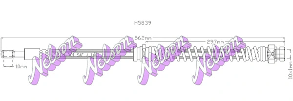 Brake Hose (H5839)