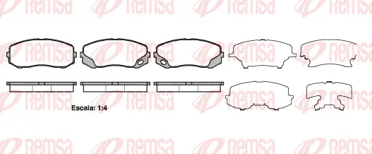 Brake Pad Set, disc brake (1405 00)