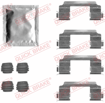 Accessory Kit, disc brake pad (109-1817)