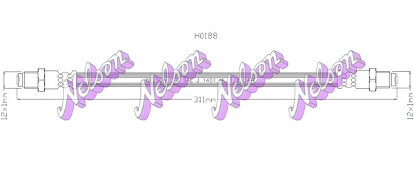 Brake Hose (H0188)