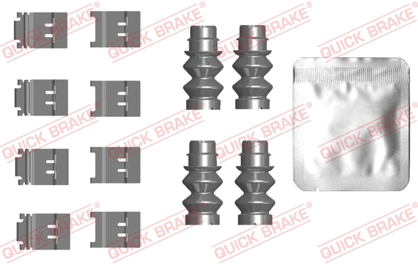 Accessory Kit, disc brake pad (109-0124)