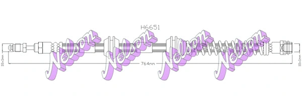 Brake Hose (H6651)