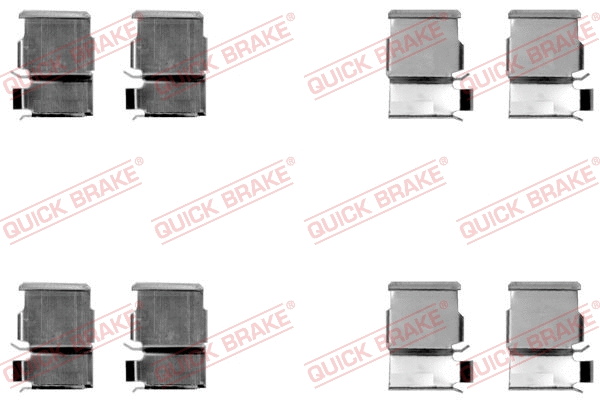 Accessory Kit, disc brake pad (109-1033)