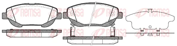 Brake Pad Set, disc brake (1453 02)