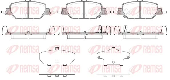 Brake Pad Set, disc brake (1730 02)