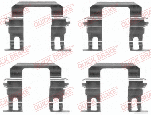 Accessory Kit, disc brake pad (109-1275)