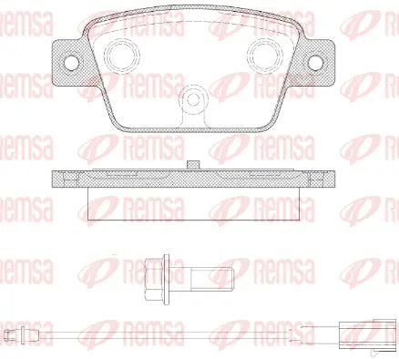 Brake Pad Set, disc brake (0861 12)