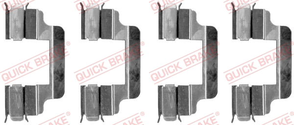 Accessory Kit, disc brake pad (109-1230)