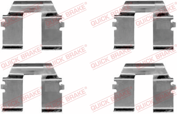 Accessory Kit, disc brake pad (109-1232)