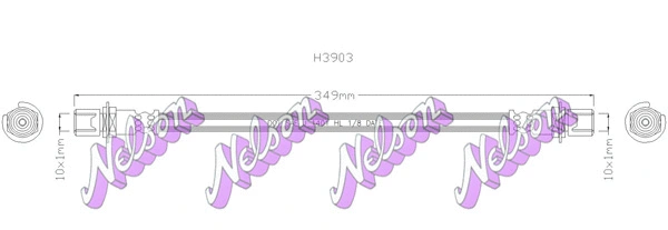 Brake Hose (H3903)