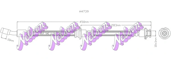Brake Hose (H4739)