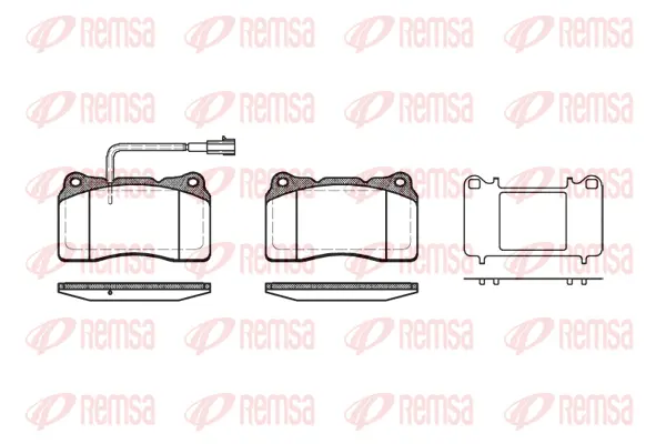 Brake Pad Set, disc brake (0666 51)