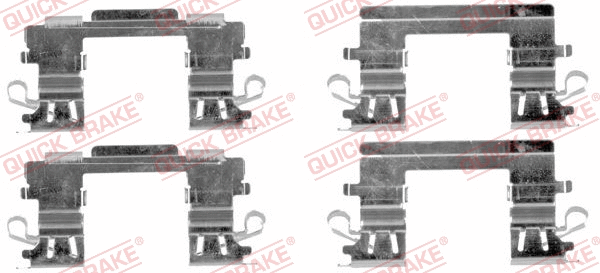 Accessory Kit, disc brake pad (109-1757)