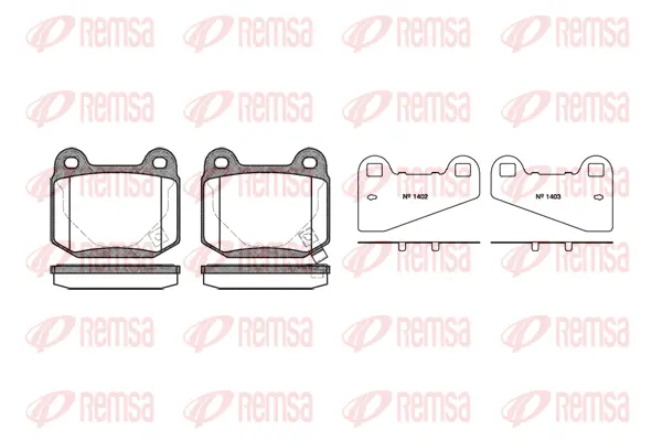 Brake Pad Set, disc brake (0014 52)