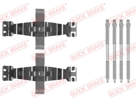 Accessory Kit, disc brake pad (109-0022)