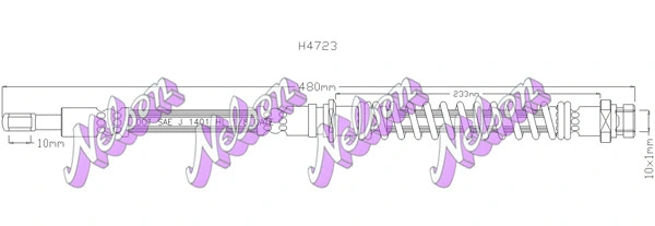 Brake Hose (H4723)
