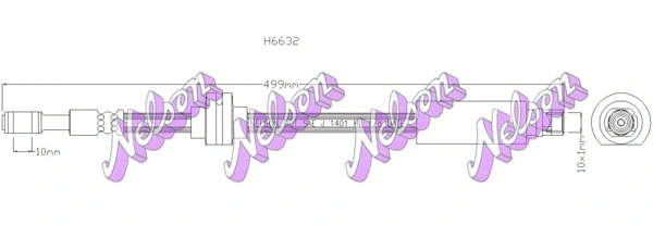 Brake Hose (H6632)
