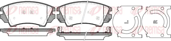Brake Pad Set, disc brake (1375 12)