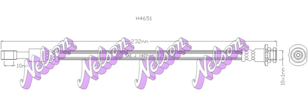 Brake Hose (H4651)