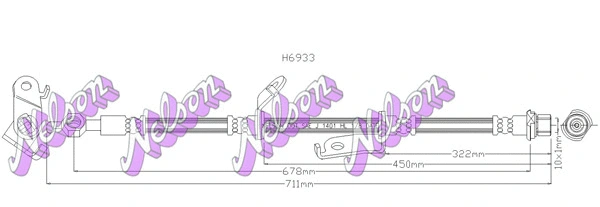 Brake Hose (H6933)