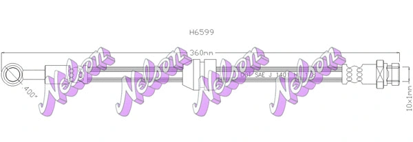 Brake Hose (H6599)