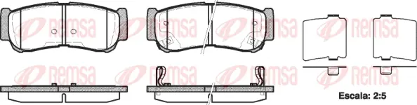 Brake Pad Set, disc brake (1239 02)