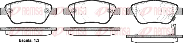 Brake Pad Set, disc brake (0858 31)