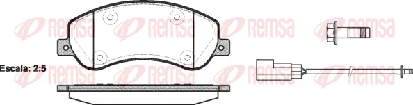 Brake Pad Set, disc brake (1250 02)
