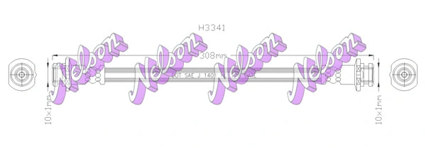 Brake Hose (H3341)