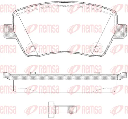 Brake Pad Set, disc brake (0987 22)