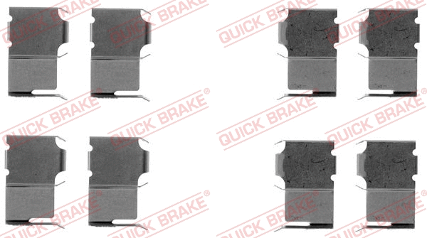 Accessory Kit, disc brake pad (109-1063)