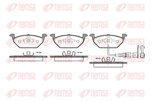 Brake Pad Set, disc brake (0633 21)
