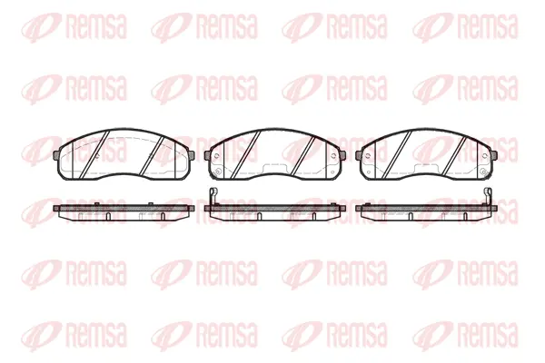 Brake Pad Set, disc brake (0821 02)